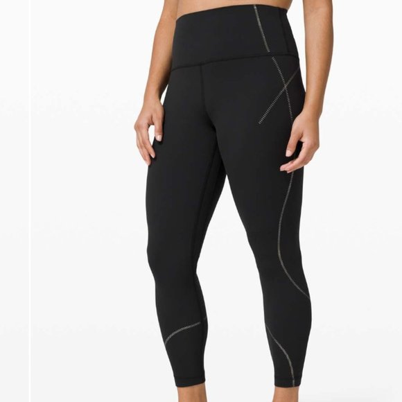 NWT Lululemon Align High Rise pants 25” in gold and black special edition - Picture 1 of 5